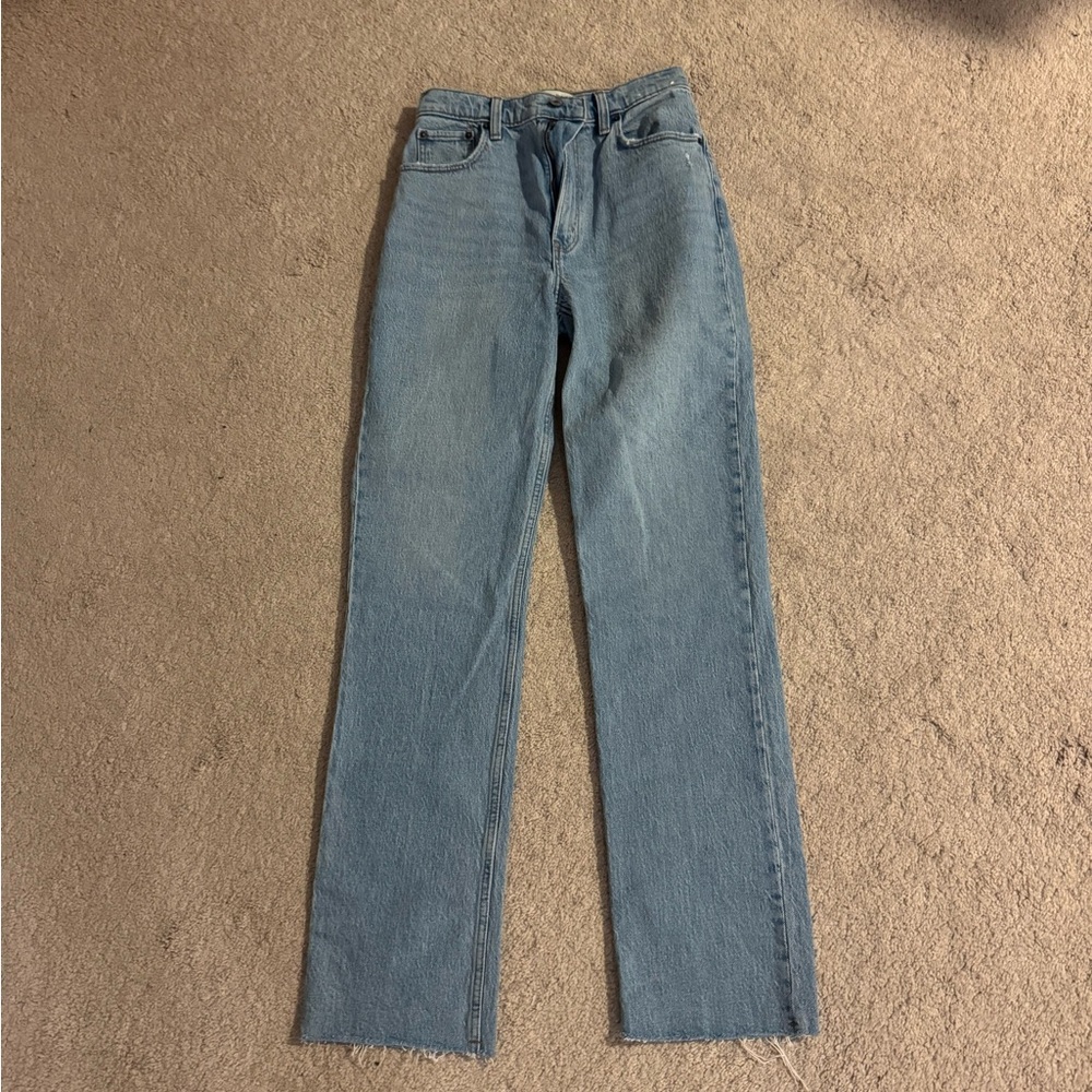 Abercrombie 90s straight ultra high rise